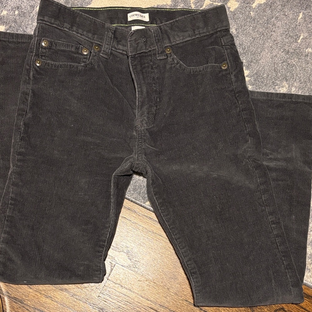 Crewcuts Kids straight grey Corduroy Pants